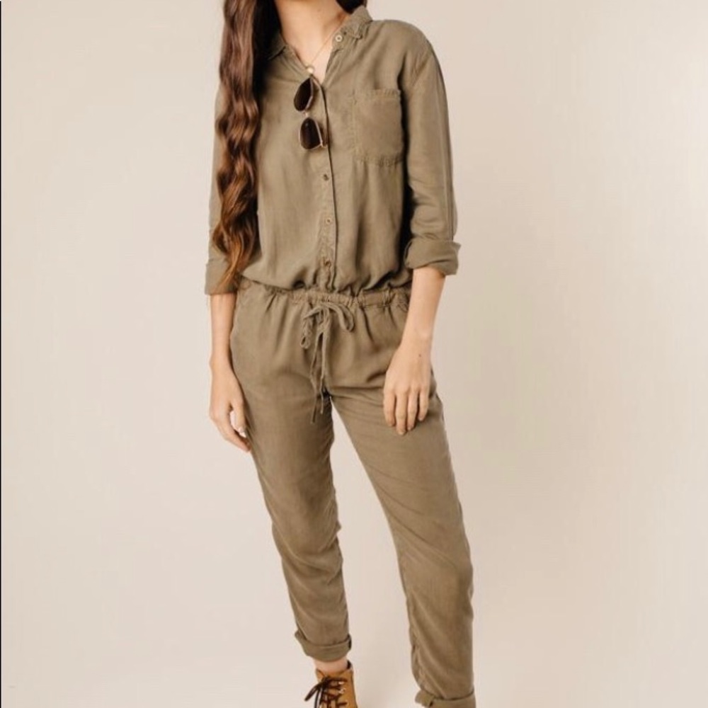 Bohme army green jumpsuit